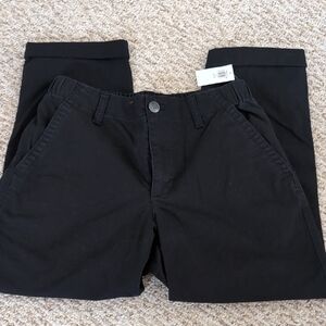 NWT Old Navy Black Chino Elastic Waist Pants Sm P